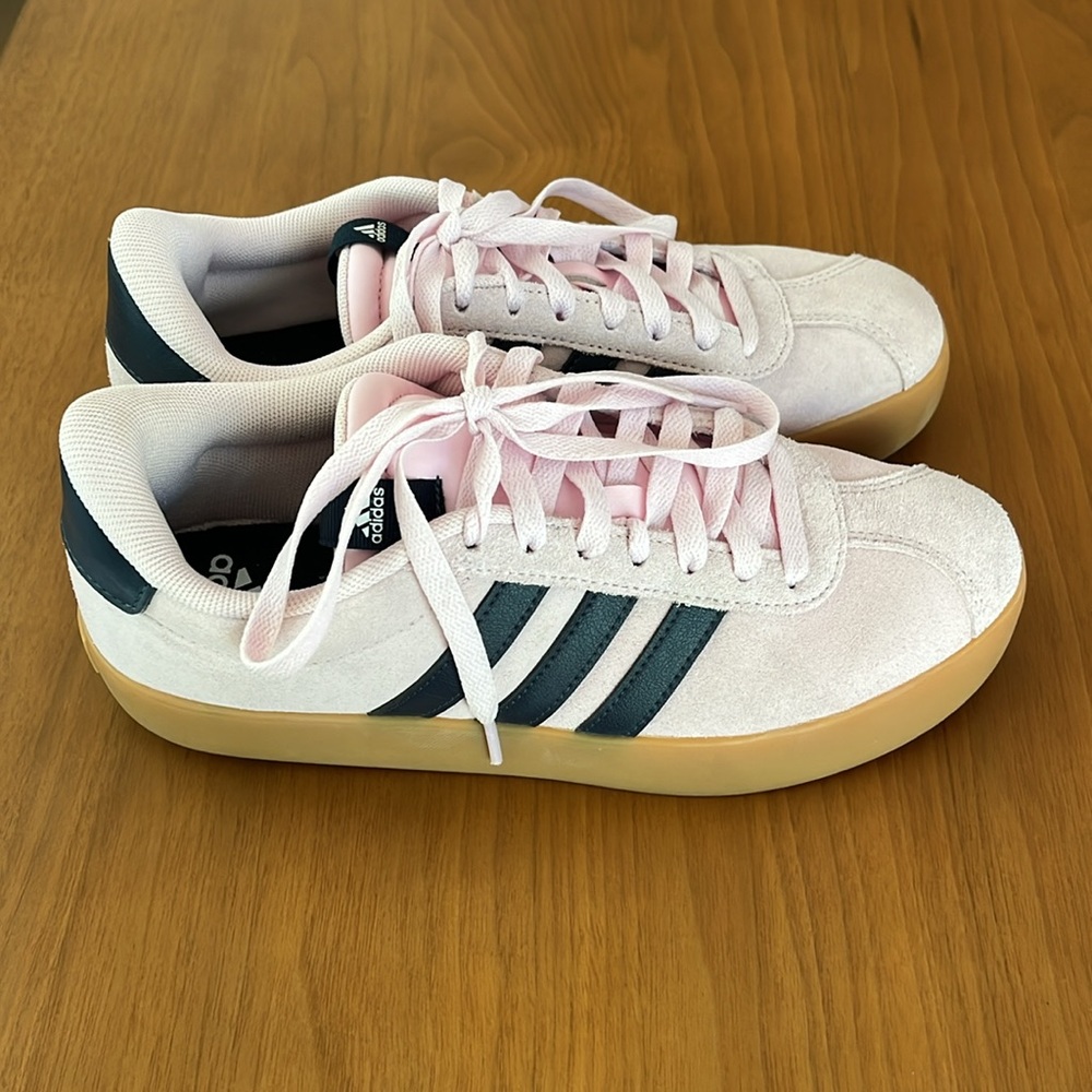 adidas Women's Sneakers in White and Pink
